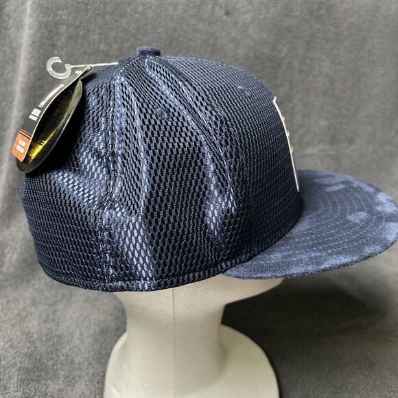 New Era 59Fifty Indiana Pacers Hat 7 3/4 Blue NBA On Court Collection NWT - Picture 2 of 10